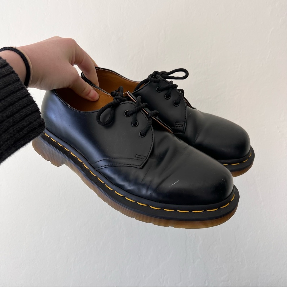 Dr. Martens Black Leather Derbys